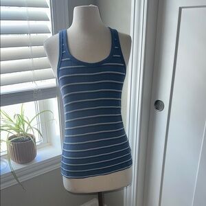 Aerie Fitted Blue Tank Top with Racerback Size Medium